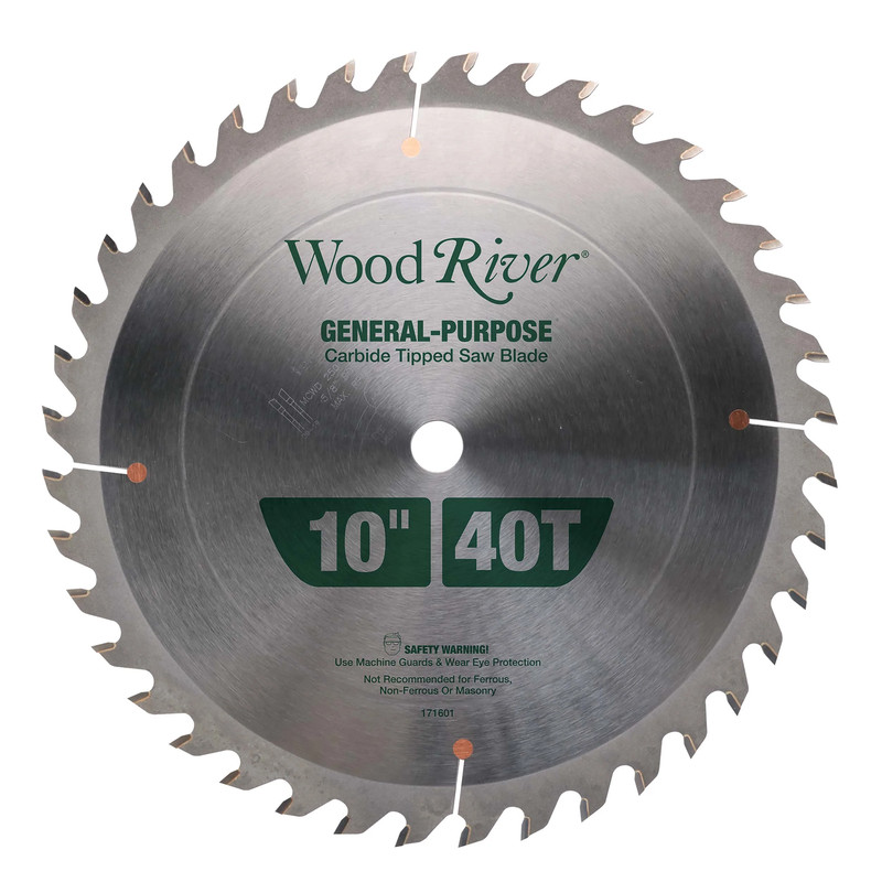 General Purpose Thin Kerf Saw Blade - 10" x 5/8" Bore x 40T - ATB
